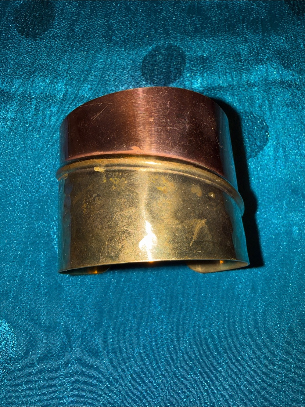 Phenomenal Copper and brass Hammered Metal bracelet -